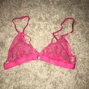 Forever 21 pink lace bralette